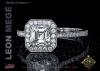 Asscher Cut Halo Ring by Leon Mege Asscher Cut Halo Ring by Leon Mege